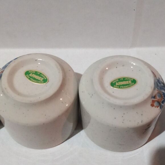 Vintage Ceramic Armbee Teapot Set-Cherry Blossom-Sakura-Bamboo Handle-5 PC - Picture 16 of 16